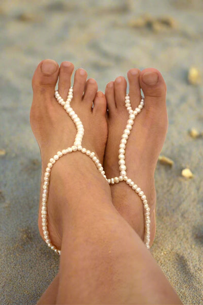 Elpis Beach Wedding Barefoot Sandals | Foot Jewelry | Soleless Sandals